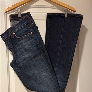 7 for Mankind Women’s Boocut Dark Blue Denim Jeans